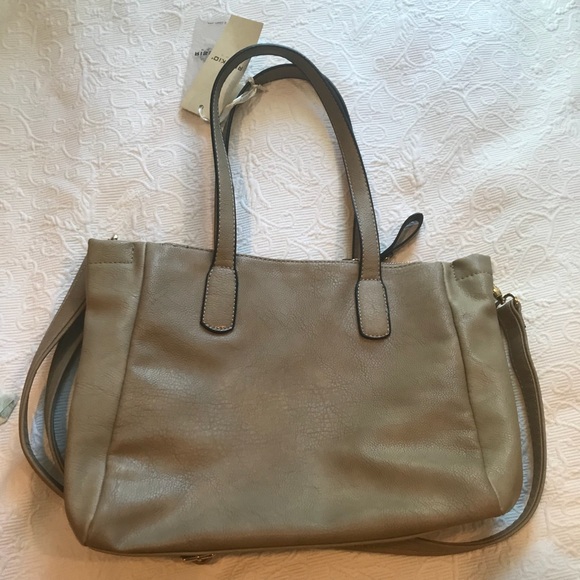 Risskio Italian Leather Cream Bag - Picture 2 of 3